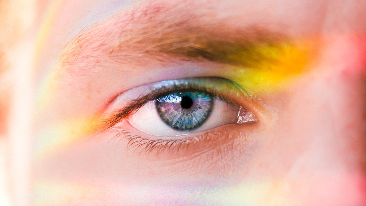Portrait of a person's face in soft light