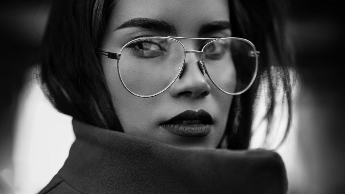 Sunglasses in bright outdoor light