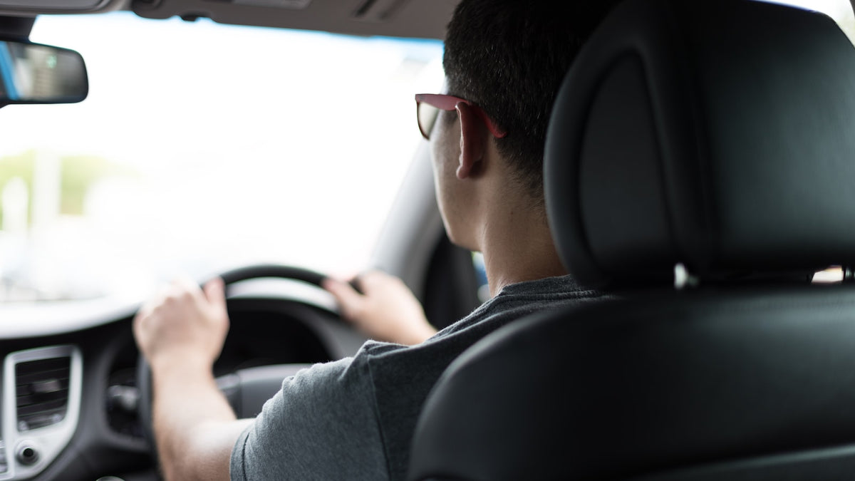Driver wearing sunglasses