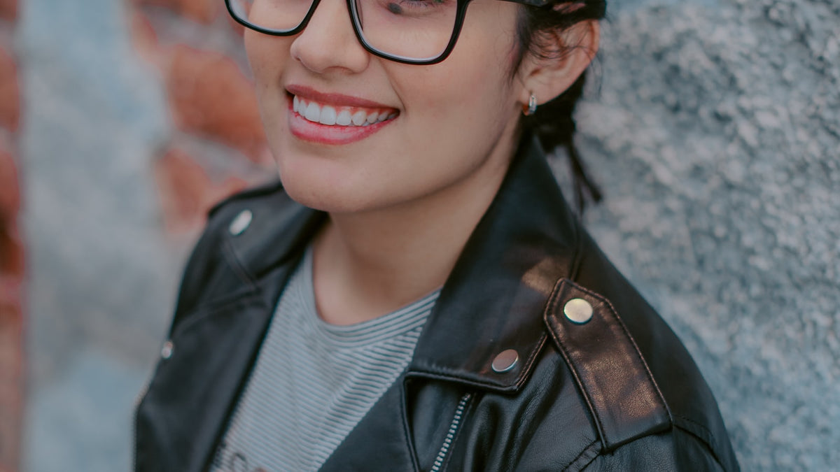 Person wearing eyeglasses