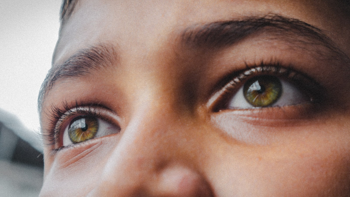 Close-up of a person's eyes