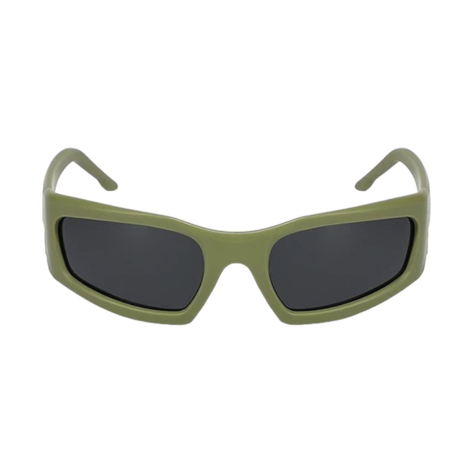 Olive Green Sport Wrap Sunglasses-5