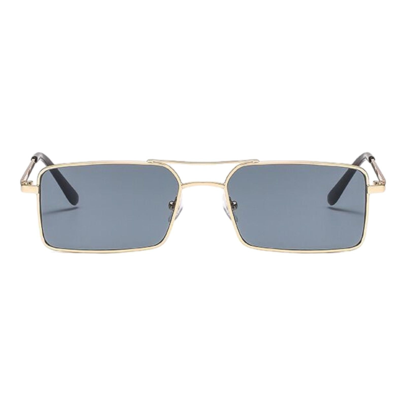 Polaris Rectangle Sunglasses – Embossed Frame, UV400-8