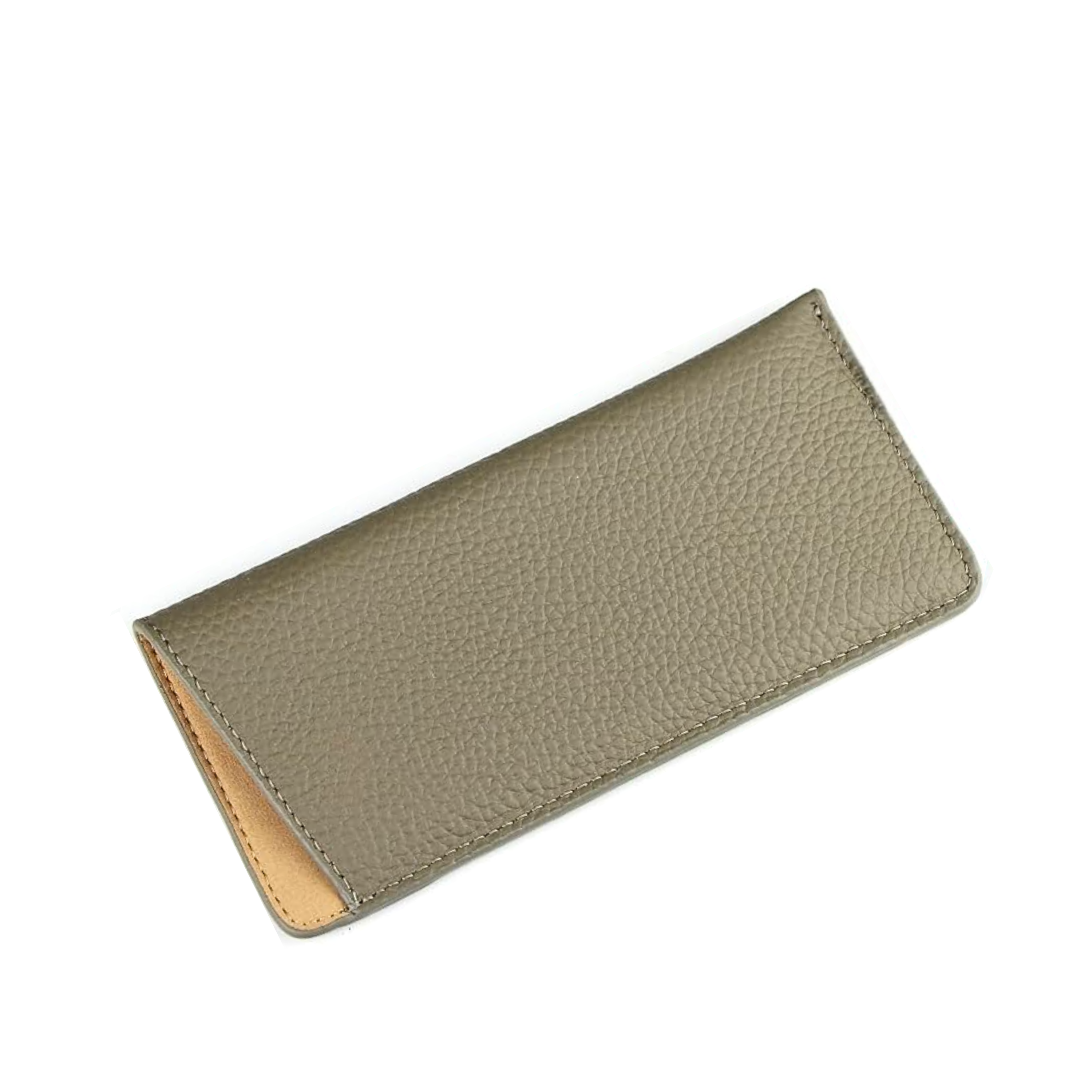 Pink Leather Glasses Pouch – Minimalist Slip-In Case-3