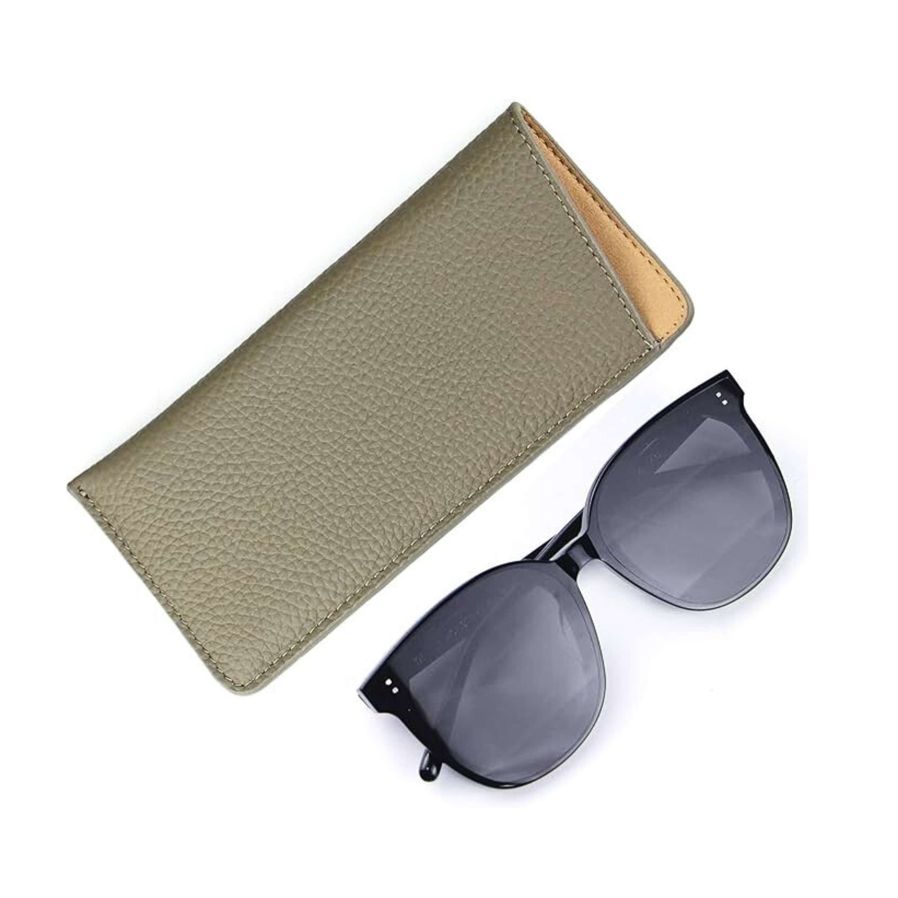 Leather Sunglasses Pouch – Minimalist Slip-In Case-11