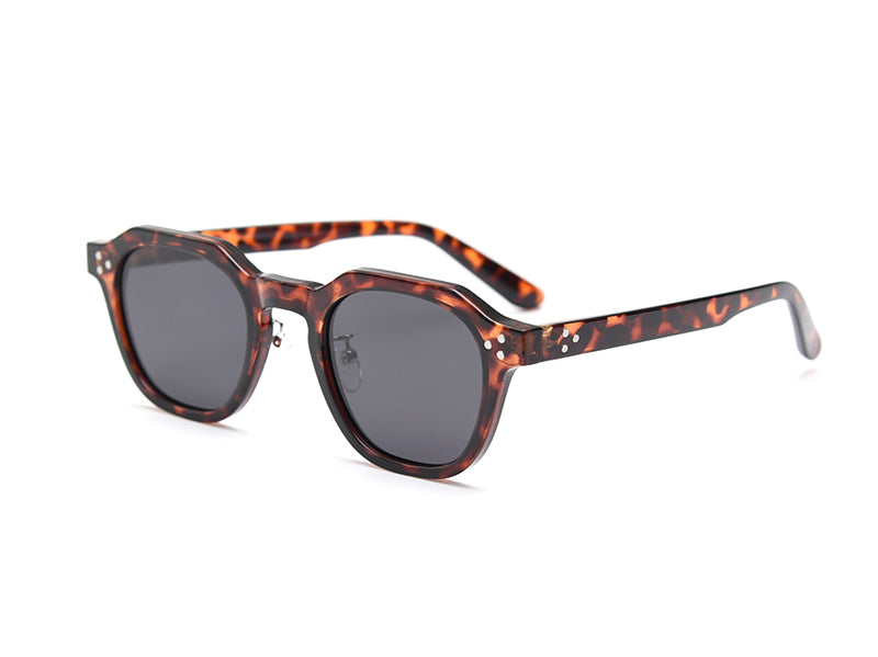 Olive Green Vintage-Inspired Sunglasses with Rose-Tinted Lenses-3