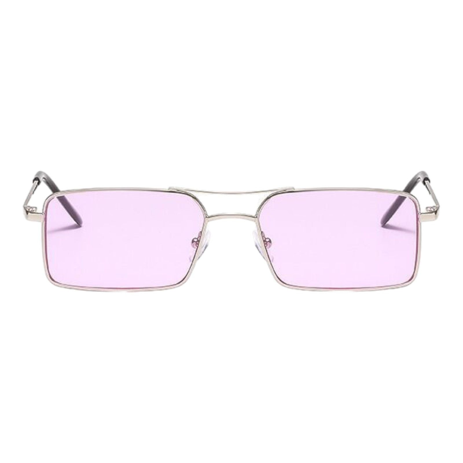 Polaris Rectangle Sunglasses – Embossed Frame, UV400-6