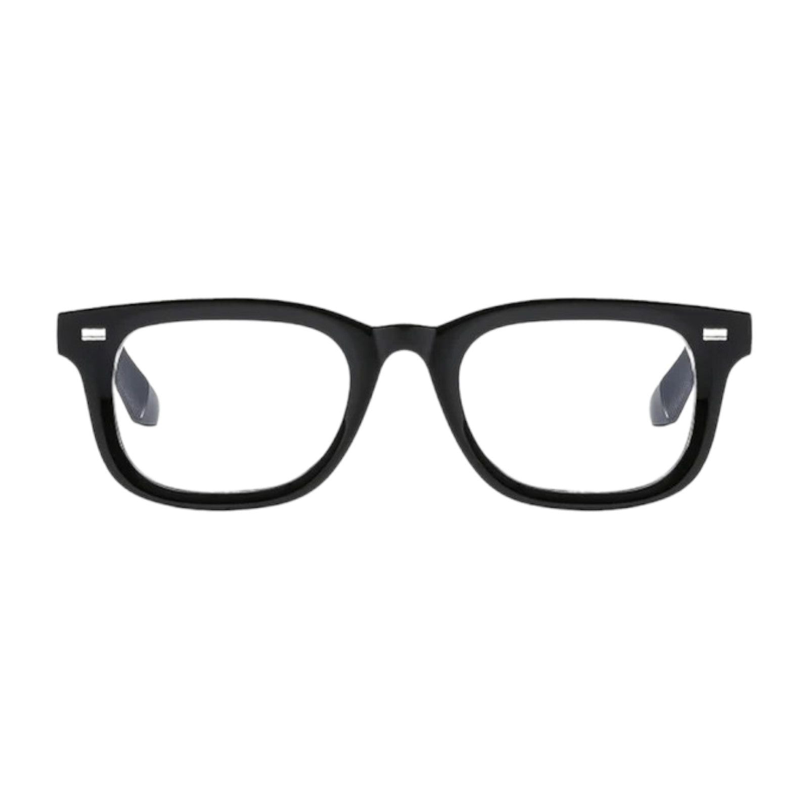 Classic Black Square Sunglasses with Silver Studs-13