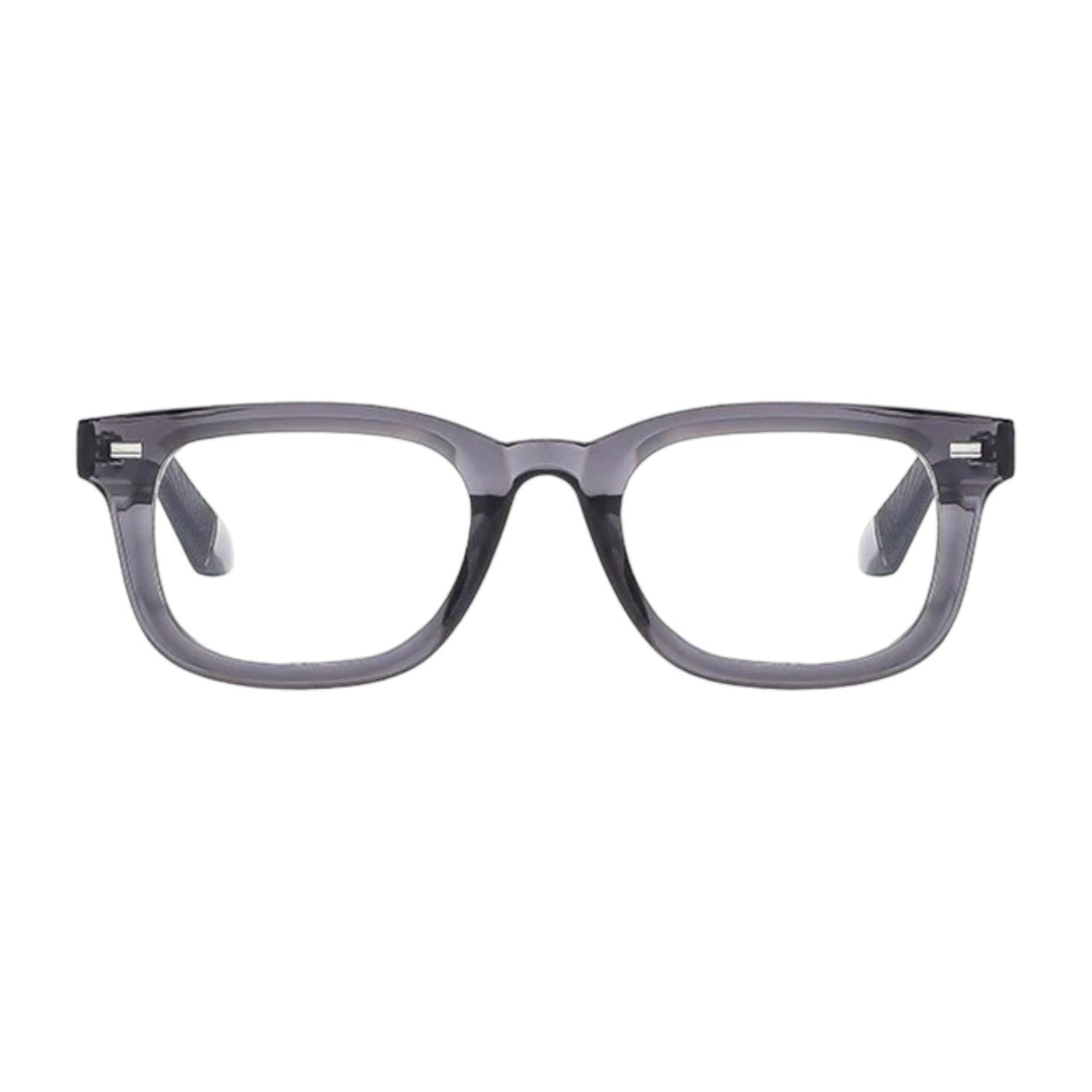 Classic Black Square Sunglasses with Silver Studs-14