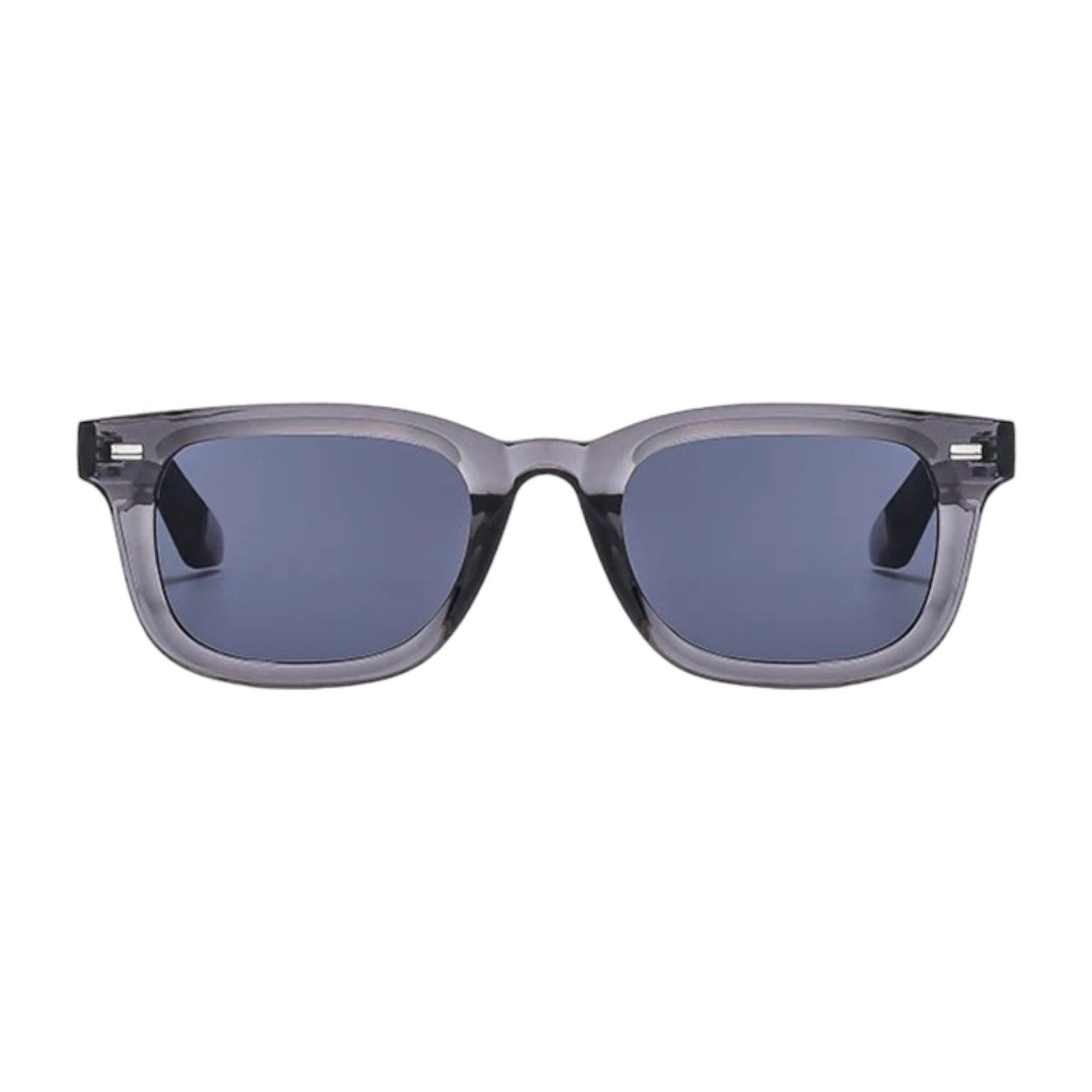 Classic Black Square Sunglasses with Silver Studs-10
