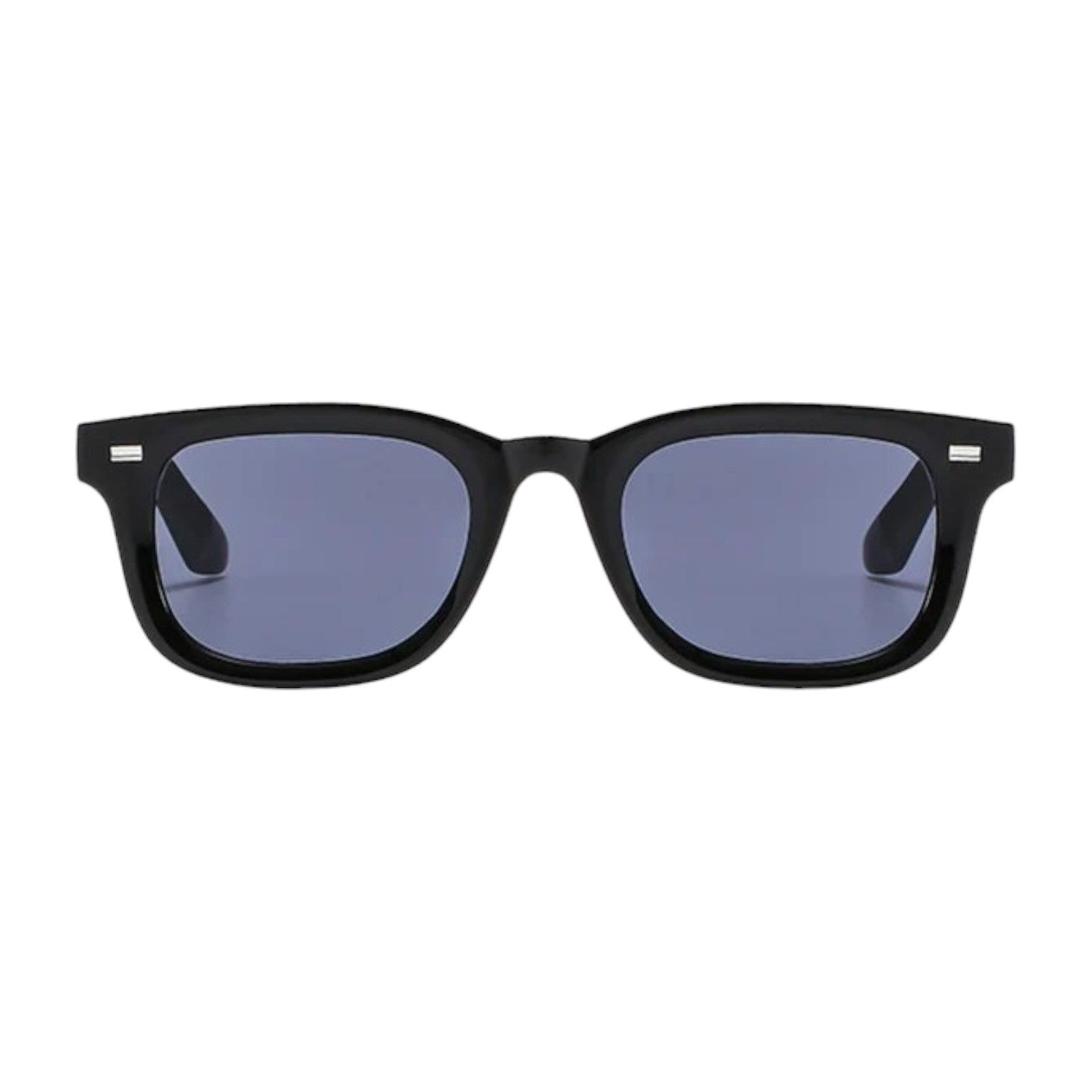 Classic Black Square Sunglasses with Silver Studs-8