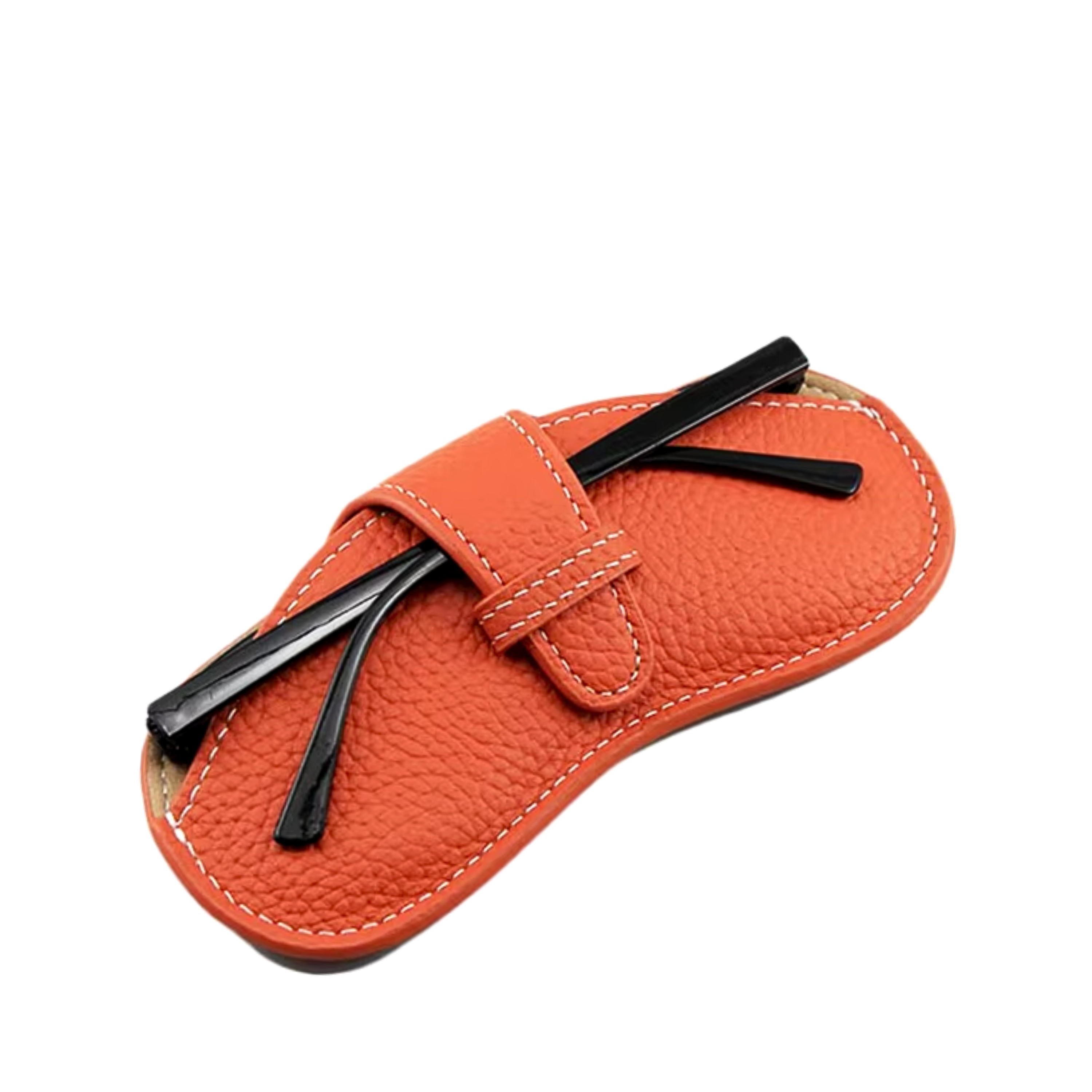 Waxy Leather Sunglasses Pouch – Cowhide, Microfiber-2