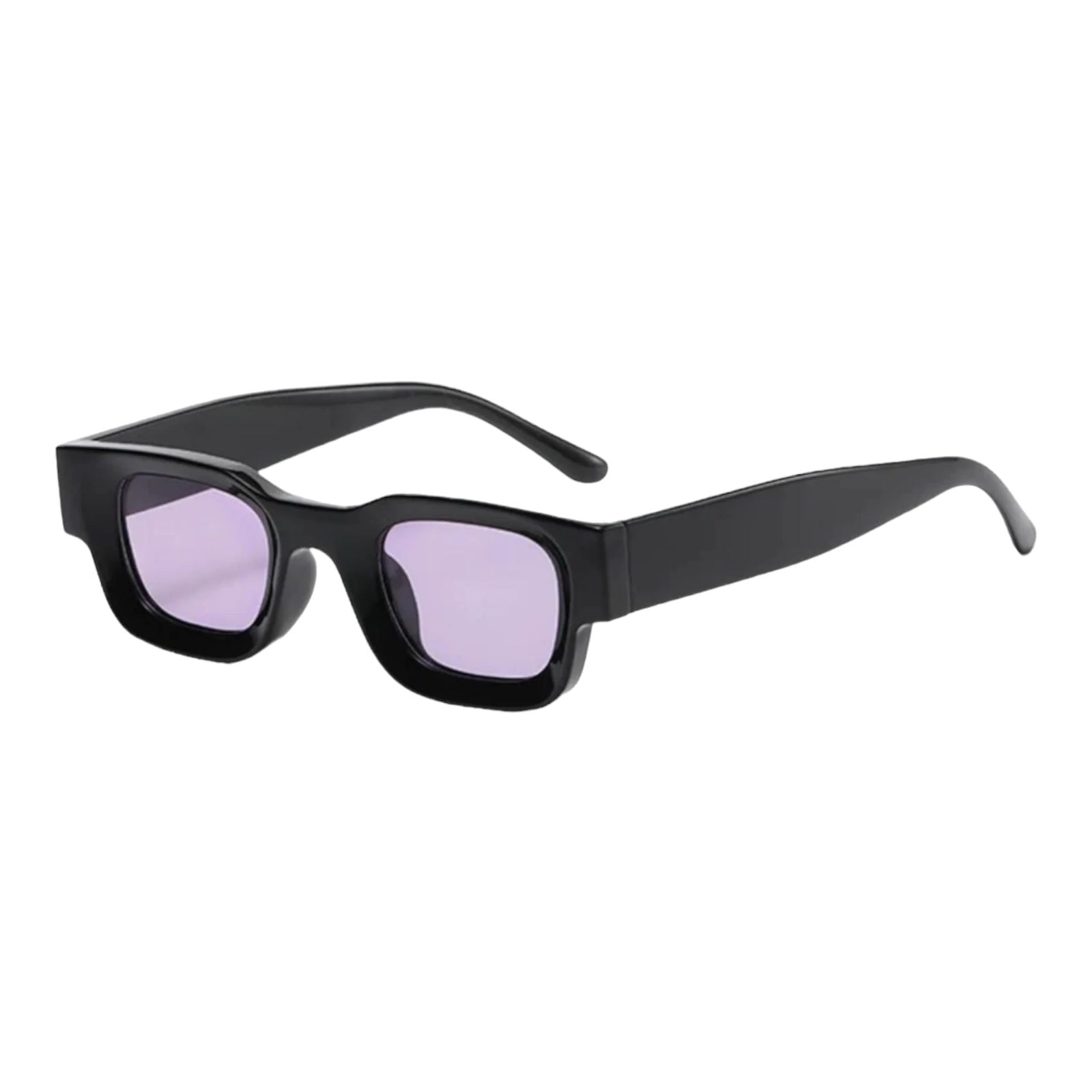 Chunky Square Sunglasses – All-Black Acetate, UV400-7