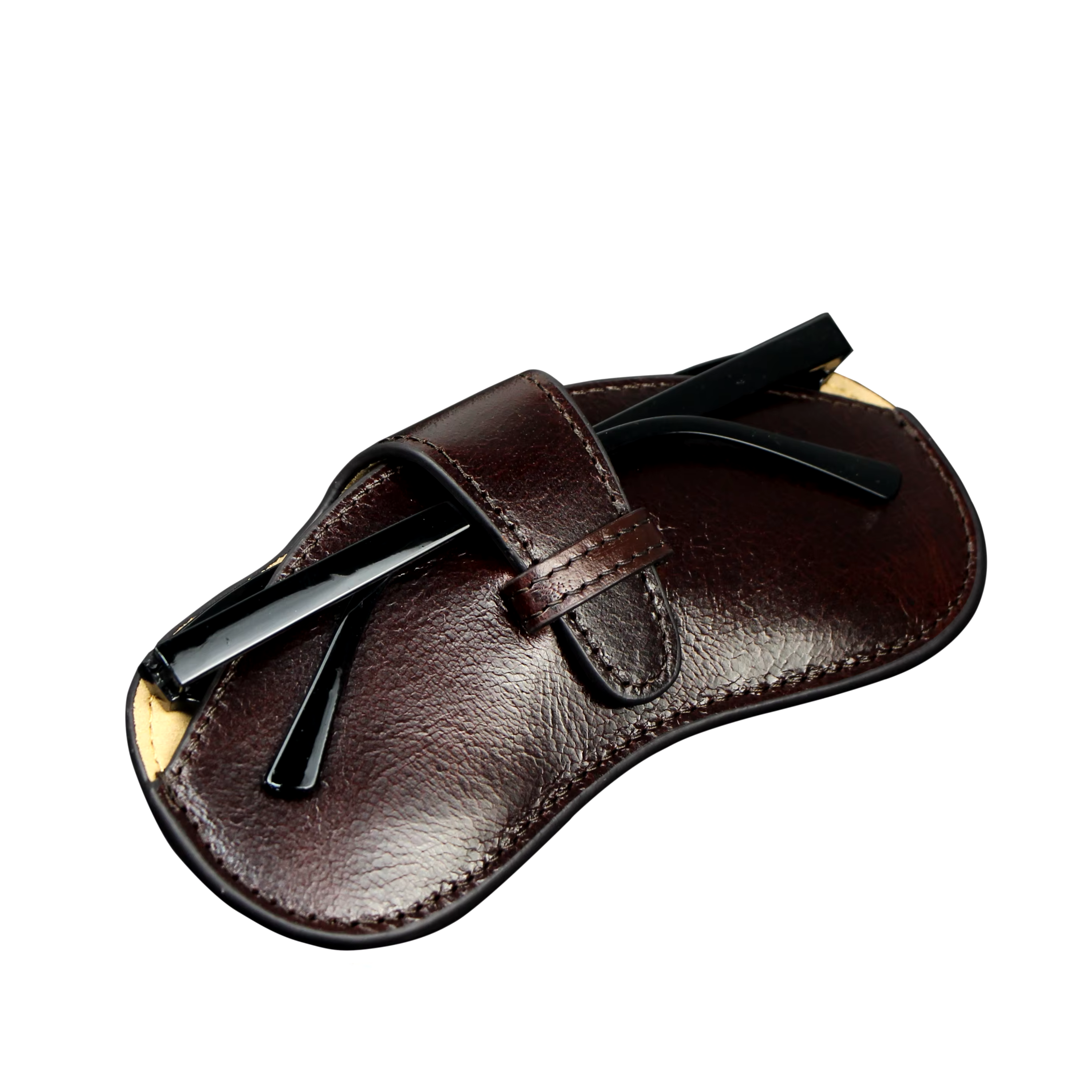 Modern Cowhide Sunglasses Case – Microfiber Lined-7