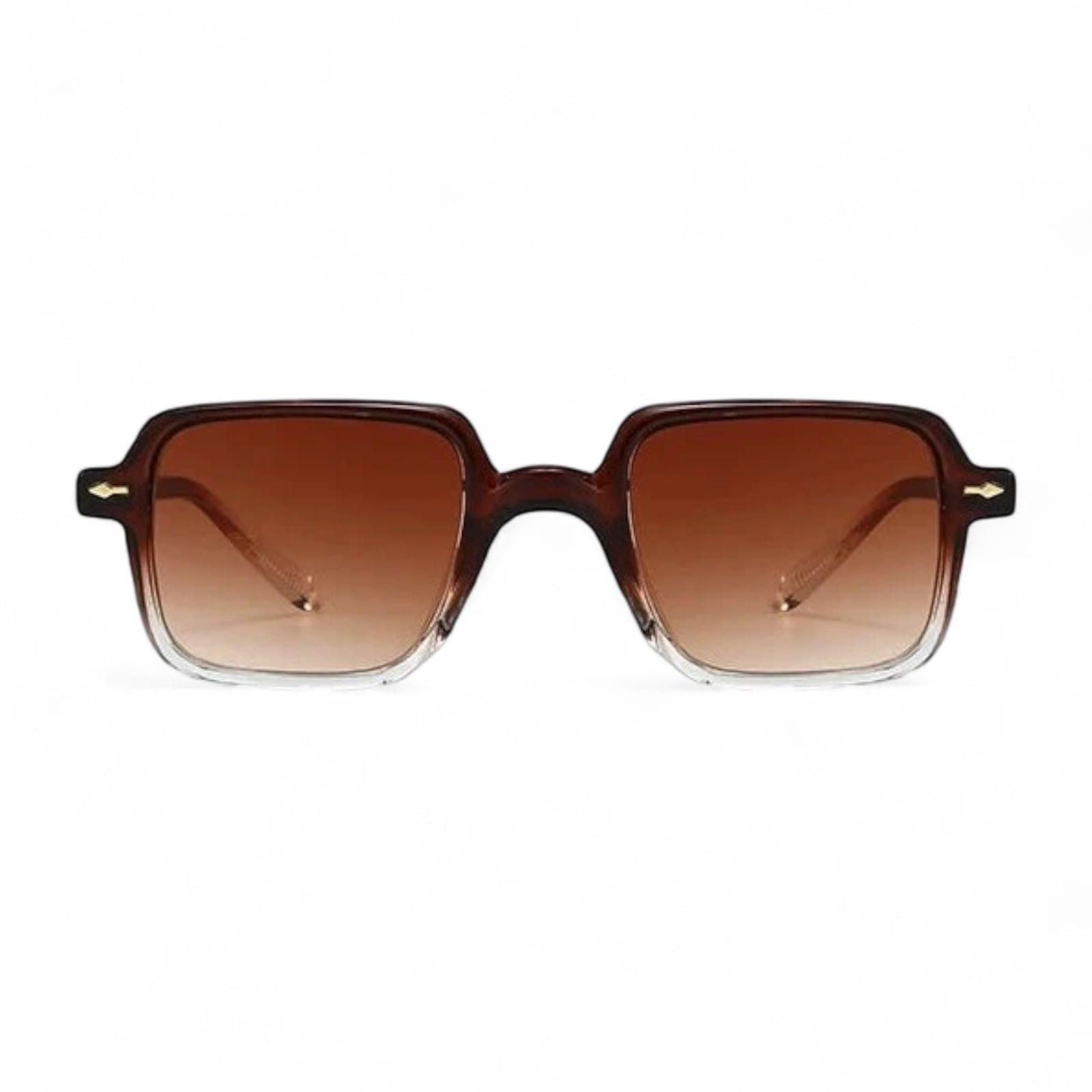 Mens Iconic Square Frame Sunglasses with UV Protection Lenses-1