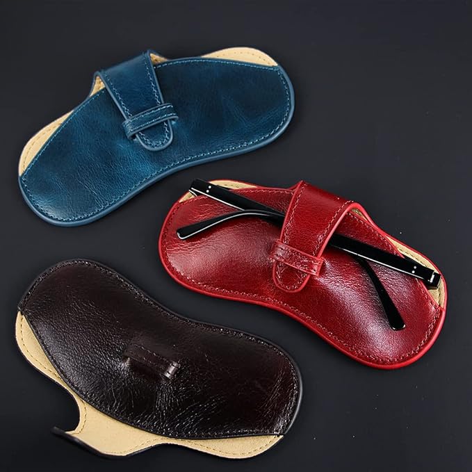 Genuine Cowhide Sunglasses Case – Microfiber Lined-12