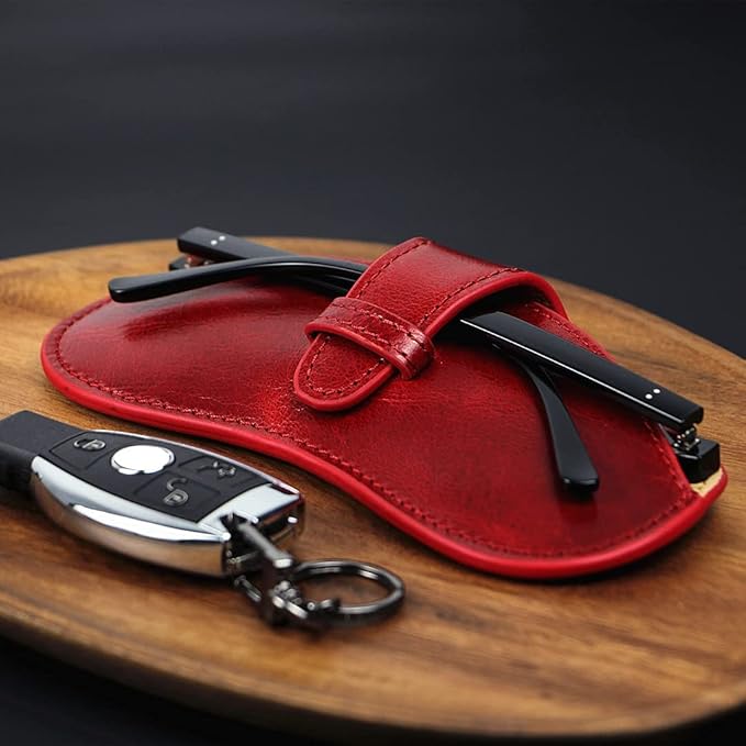Genuine Cowhide Sunglasses Case – Microfiber Lined-8