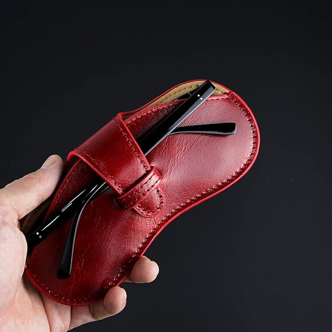 Genuine Cowhide Sunglasses Case – Microfiber Lined-9