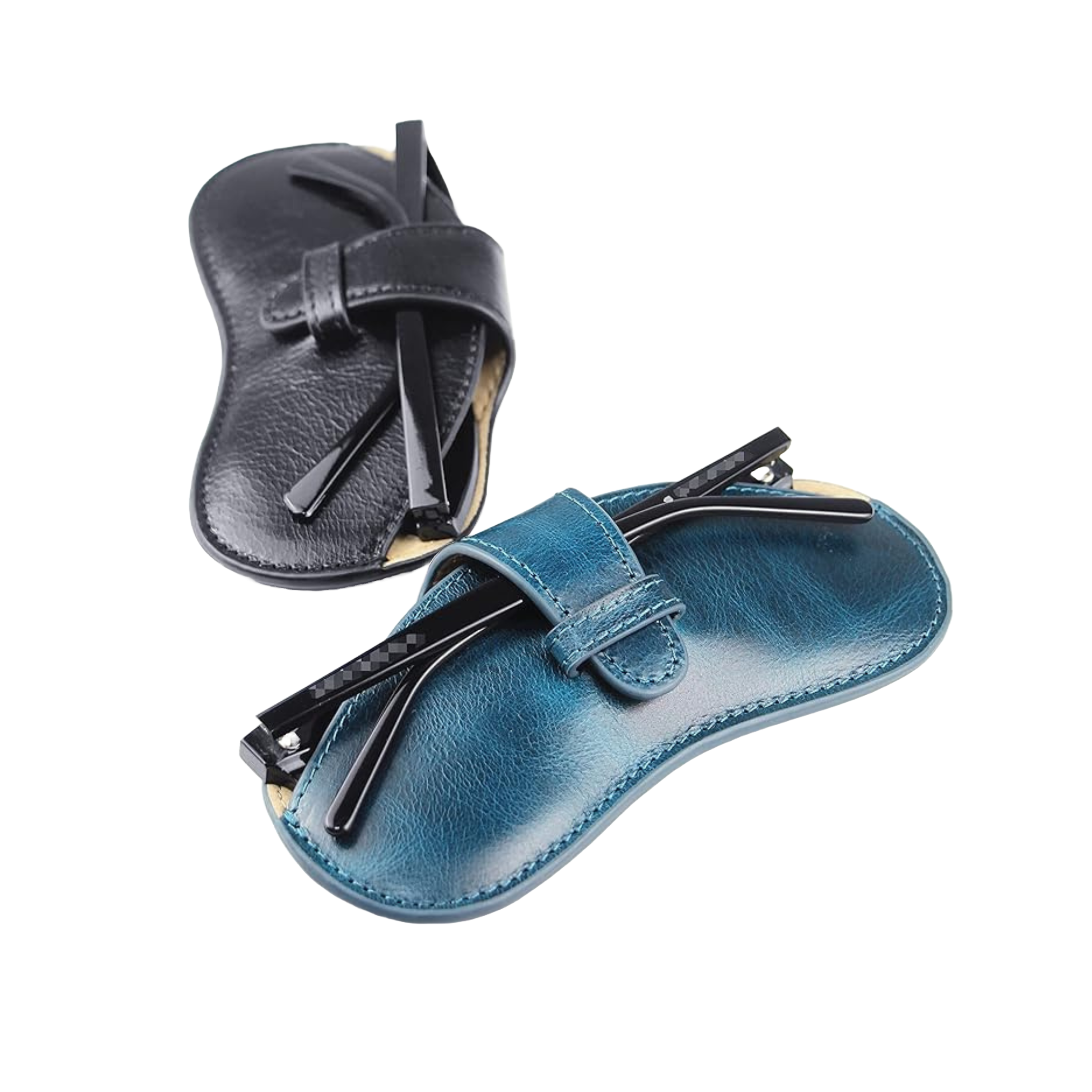 Modern Cowhide Sunglasses Case – Microfiber Lined-4