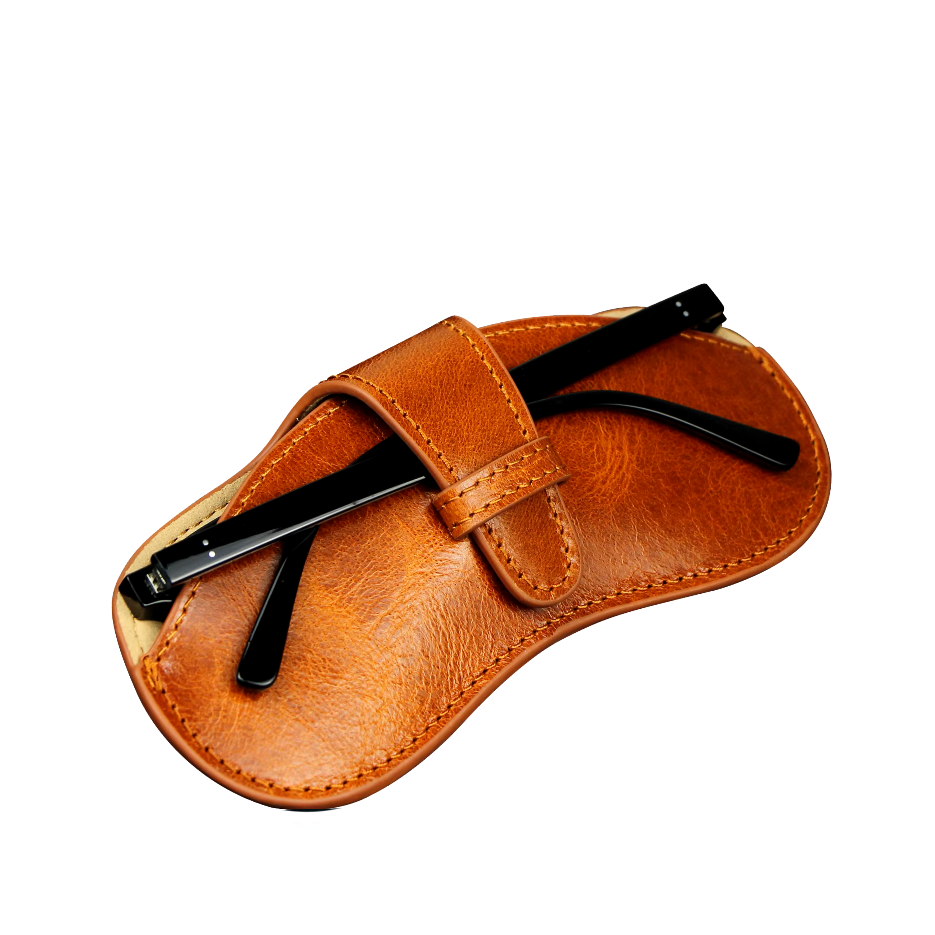 Designer Cowhide Sunglasses Case – Microfiber Lined-4
