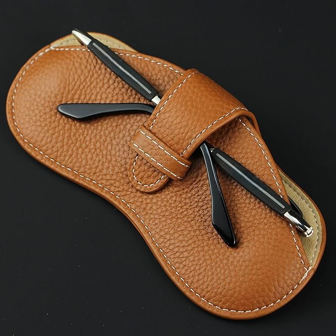 Oil-Waxy Leather Sunglasses Case – Microfiber Lined-7