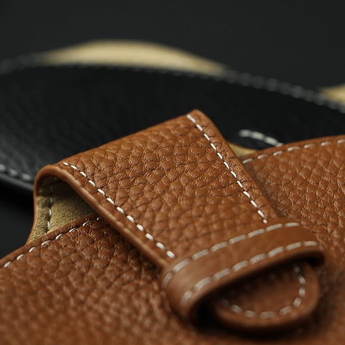 Oil-Waxy Leather Sunglasses Case – Microfiber Lined-8