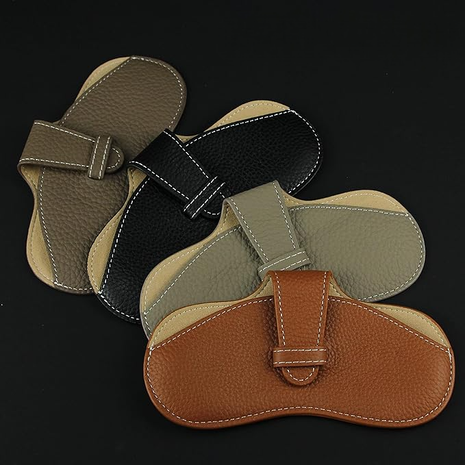 Oil-Waxy Leather Sunglasses Case – Microfiber Lined-11