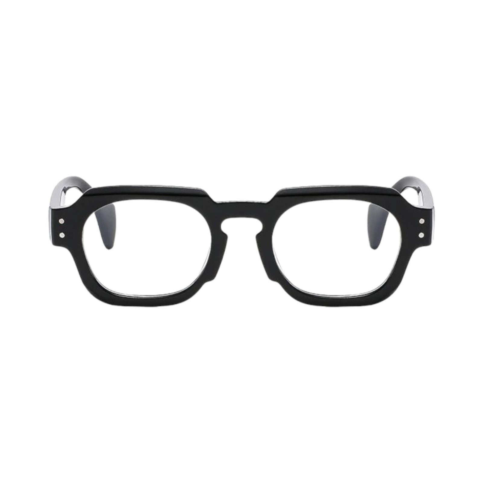 Black Square Sunglasses with Brown Lenses-15