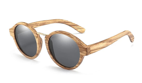 Handmade Zebrawood Sunglasses for Men - Classy Black Style-1