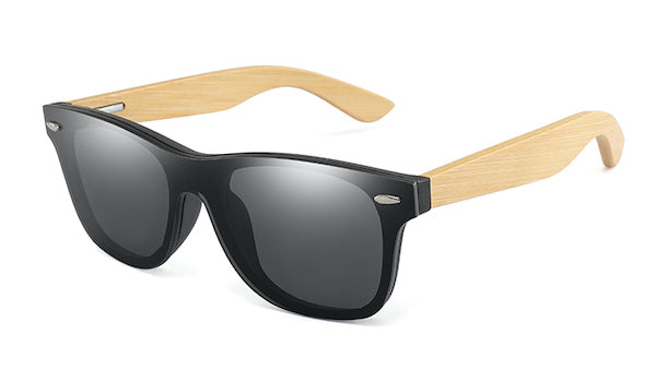 Black Bamboo Wood Sunglasses for Men - Classy Eco-Friendly Eyewear-1