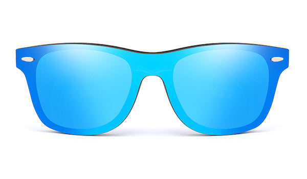 Blue Bamboo Wood Sunglasses for Men - Stylish and Eco-Friendly Fashion Accessory-2
