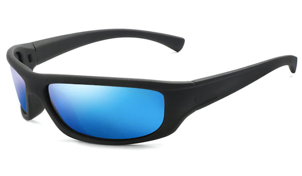 Blue Mirrored Sports Sunglasses for Men - Stylish Classy Performance Eyewear-1