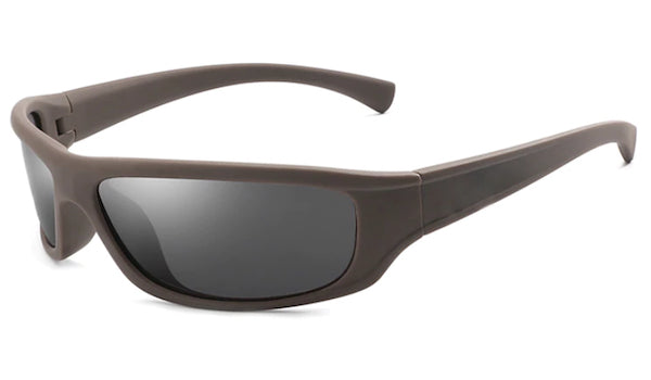 Brown Sports Sunglasses for Men - Stylish and Durable Classic Design-1