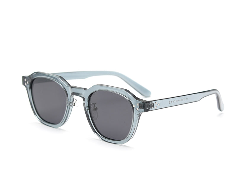 Olive Green Vintage-Inspired Sunglasses with Rose-Tinted Lenses-5