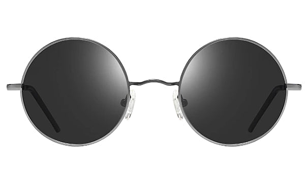 Polarized Round Sunglasses for Men in Black and Grey - Stylish and Classy Accessories-2