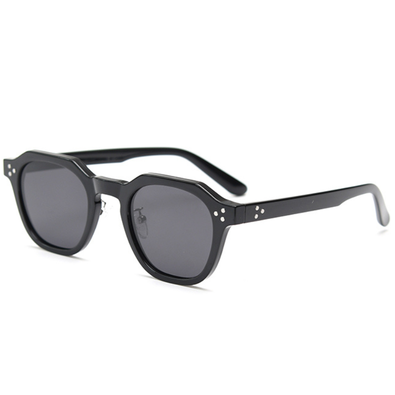 Olive Green Vintage-Inspired Sunglasses with Rose-Tinted Lenses-4