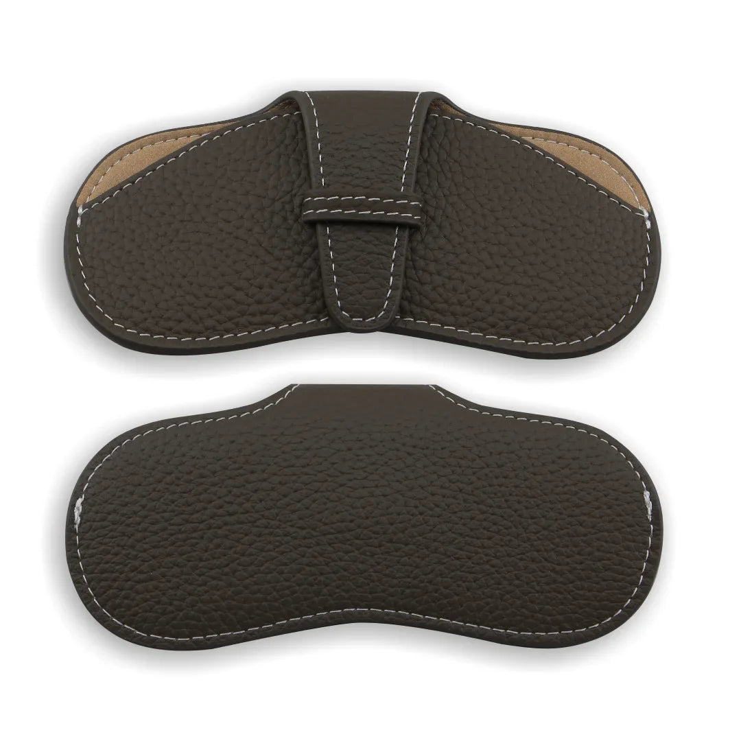 Waxy Leather Sunglasses Pouch – Cowhide, Microfiber-9