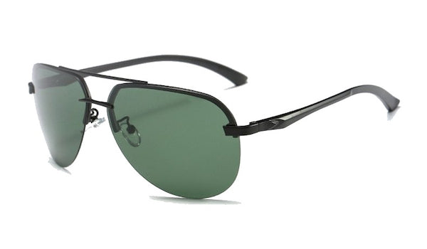 Rimless Green Aviator Sunglasses for Classy Men-2
