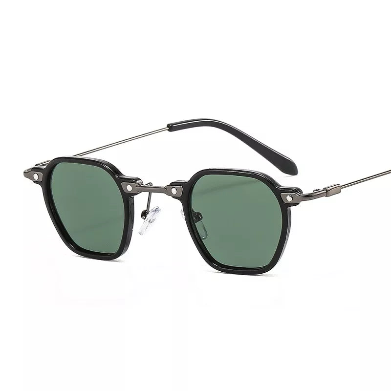 UV400 Mono Sartorial Sunglasses in Acetate  Metal  Stylish Eye Protection-6