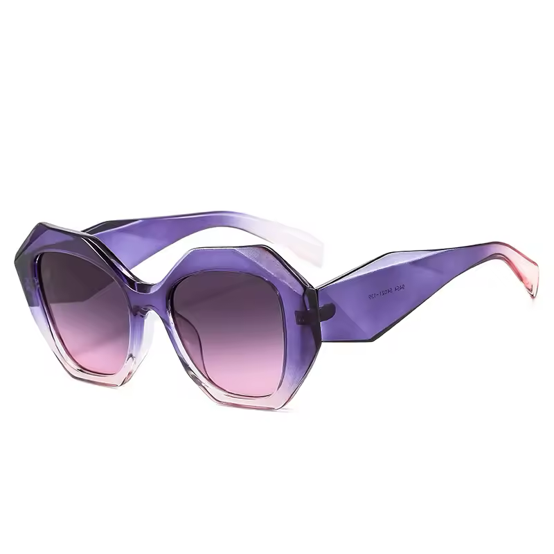 Oversized Polygon Sunglasses – UV400, Women & Men-5