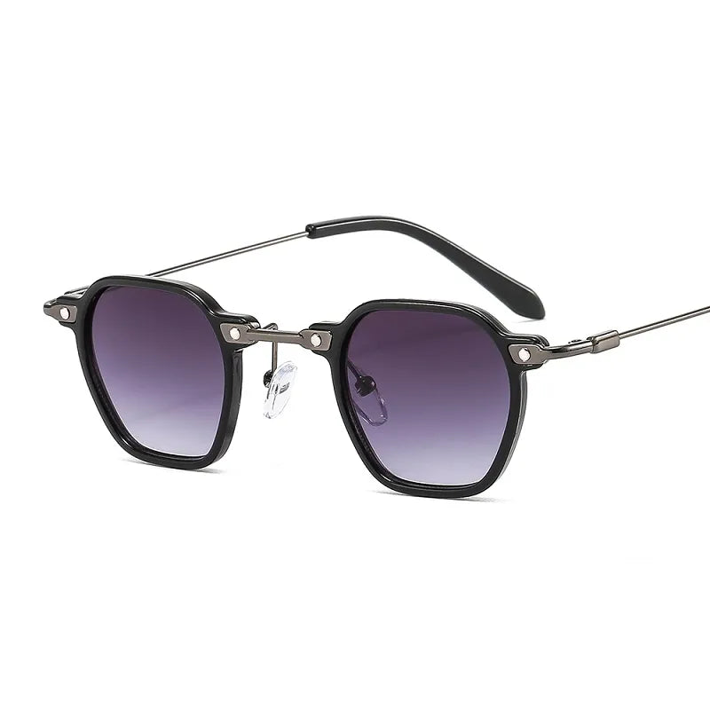 UV400 Mono Sartorial Sunglasses in Acetate  Metal  Stylish Eye Protection-5