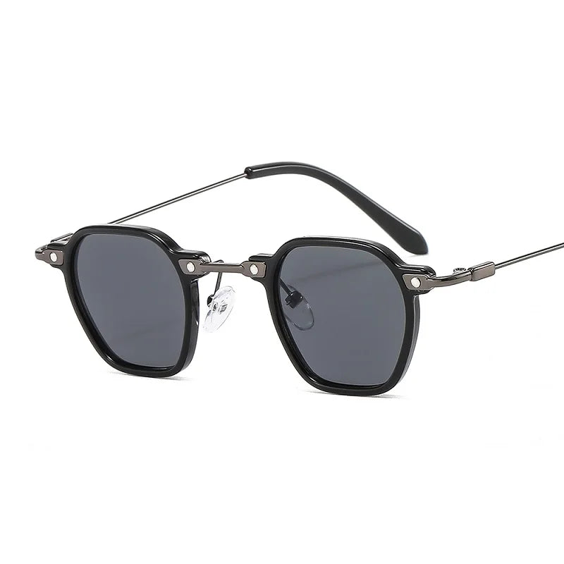 UV400 Mono Sartorial Sunglasses in Acetate  Metal  Stylish Eye Protection-4