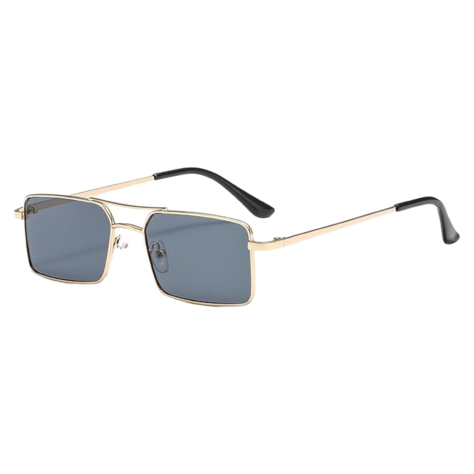 Polaris Rectangle Sunglasses – Embossed Frame, UV400-3