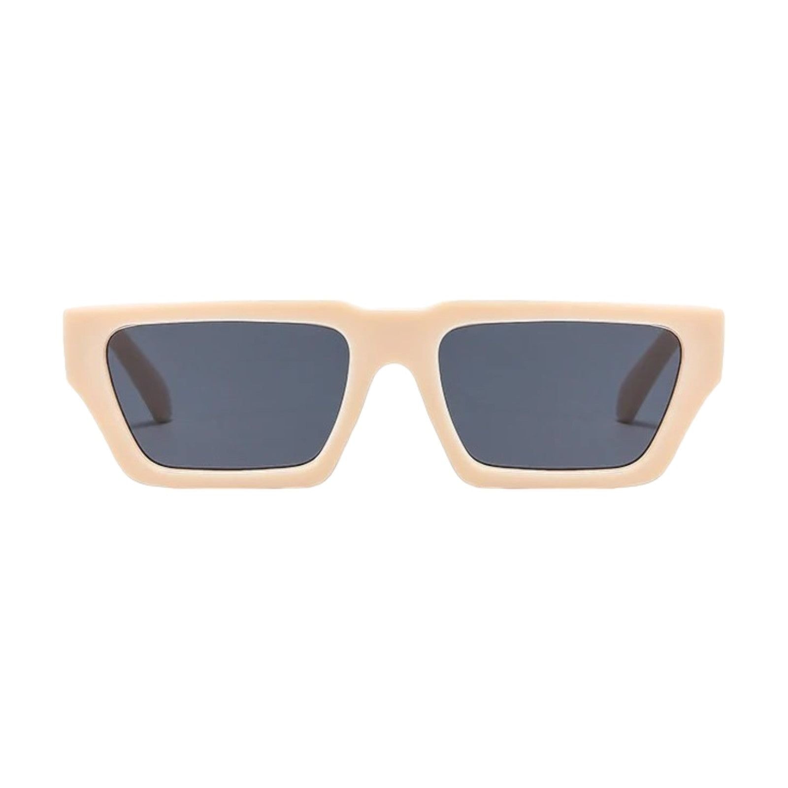 Black Flat-Top Rectangle Sunglasses-10