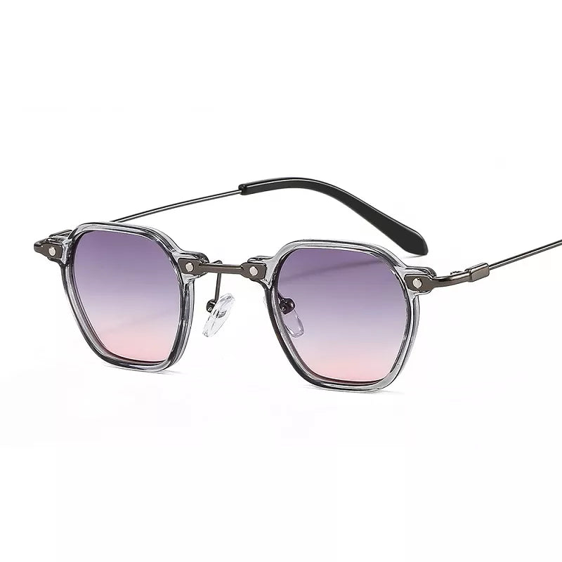 UV400 Mono Sartorial Sunglasses in Acetate  Metal  Stylish Eye Protection-2