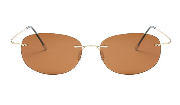 Lightweight Brown Oval Sunglasses for Men  Classy Style and Comfort-2