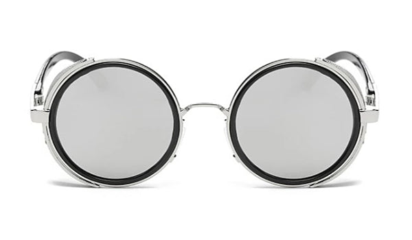 Silver Retro Side Shield Sunglasses for Men  Classy  Stylish Eyewear-2