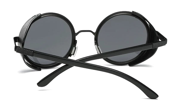 Black Retro Side Shield Sunglasses for Stylish Men-3