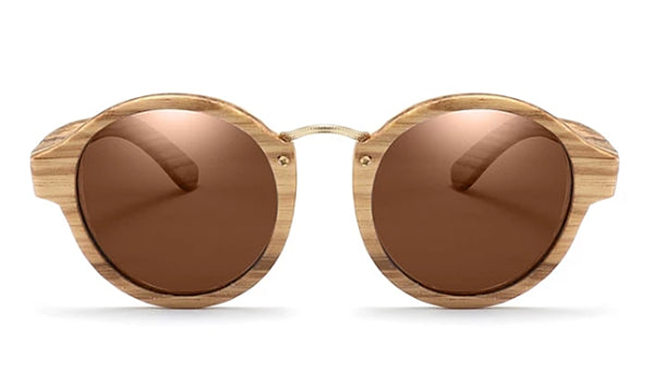Handmade Zebrawood Sunglasses for Men - Classy Brown Design-2