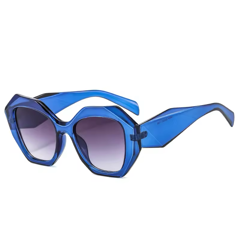 Oversized Polygon Sunglasses – UV400, Women & Men-4